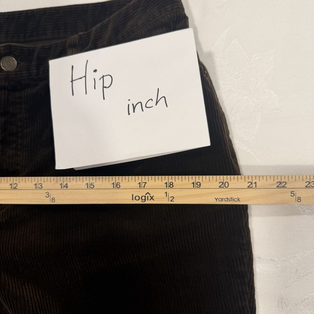 Y2K Polo Ralph Lauren Jeans Co. Size-14/P Womens Corduroy Pants Brown - Picture 5 of 16